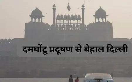 Delhi-Air-Pollution :  दमघोंटू प्रदूषण से बेहाल दिल्ली-NCR, AQI रेड जोन में, पाबंदियों का उल्लंघन जारी