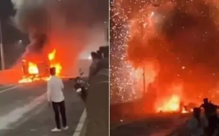 Maharashtra Blast: चलती एंबुलेंस में अचानक धमाका, गर्भवती महिला समेत सभी सुरक्षित, वायरल वीडियो में दिखा खौफनाक मंजर