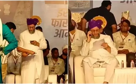 Solapur Election: ओवैसी को मंच पर नोटिस क्यों दिया गया? जानिए पूरा विवाद