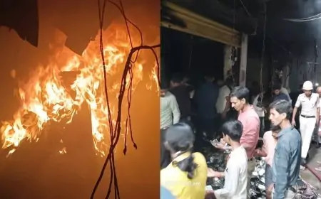 Nalanda Blaze: मोबाइल मार्केट में भीषण आग, 60 लाख का नुकसान!