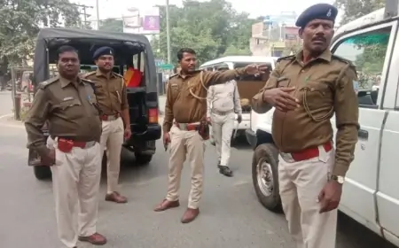 Jamshedpur Vigil: मतगणना के बीच जादूगोड़ा पुलिस की चौकसी, हुड़दंगियों पर कड़ी नजर