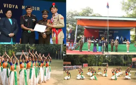 Jamshedpur NCC: संत नंदलाल विद्यालय में एनसीसी दिवस का भव्य आयोजन, बच्चों ने दिखाई देशभक्ति की झलक