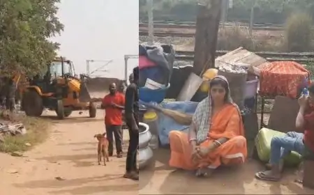 Adityapur Action: आदित्यपुर में रेलवे का बड़ा कदम, 70 मकानों पर चला बुलडोजर