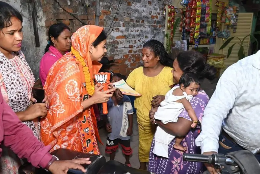 भाजपा प्रत्याशी पूर्णिमा साहू ने जमशेदपुर पूर्वी में जनसंपर्क से लहराई नई उम्मीद, जनता से किया समस्याओं के हल का वादा!