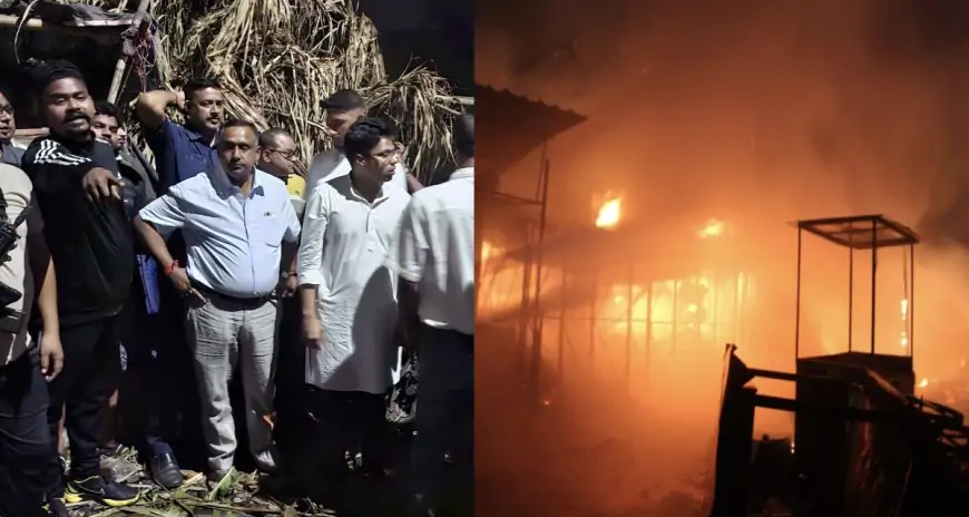 Sonari Fire : सोनारी एयरपोर्ट के पास लगी भयानक आग! बन्ना गुप्ता ने खुद मोर्चा संभाला, पीड़ितों को दिलाया मदद का भरोसा