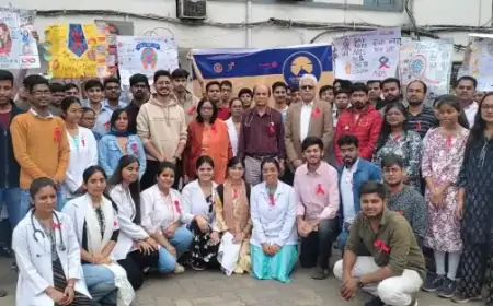 Jamshedpur Awareness: एमजीएम मेडिकल कॉलेज में एड्स के प्रति जागरूकता, नुक्कड़ नाटक से सिखाए बचाव के उपाय