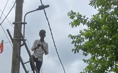 Ghatsila Progress: एलईडी स्ट्रीट लाइट लगाने का कार्य शुरू, आठ पंचायतें होंगी रोशन