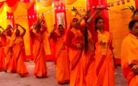 Gamharia Event: भागवत गीता पाठ की शुरुआत, कलश यात्रा ने किया धमाल!