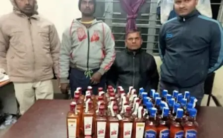 Nawada Smuggling Crackdown: शराब तस्करी का पर्दाफाश – 4 तस्कर गिरफ्तार, विदेशी शराब के साथ बड़ी बरामदगी!