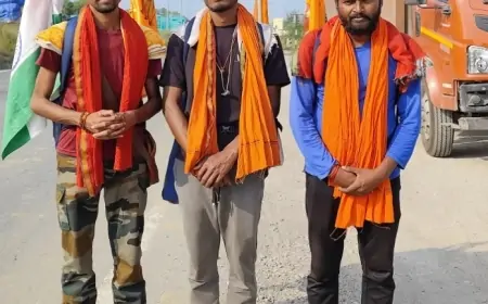 Hamirpur Journey: चार धाम और 12 ज्योतिर्लिंगों की पैदल यात्रा पर निकले तीन दोस्त, न रुके कदम, न टूटी हिम्मत