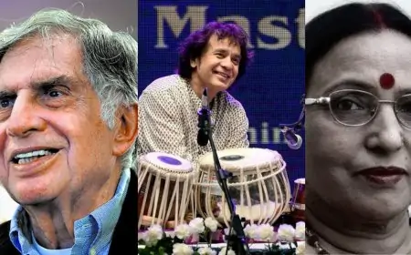 Big Loss 2024: रतन टाटा से लेकर जाकिर हुसैन तक, 2024 में कई दिग्गजों ने दुनिया को कहा अलविदा