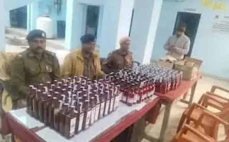 Nawada Action: वारिसलीगंज पुलिस ने 100 बोतल अंग्रेजी शराब बरामद की, तस्करों की पहचान जारी