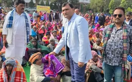 Nawada Celebration: समाजसेवियों ने नए साल पर किया अद्भुत कार्य, जरूरतमंदों को बांटे कंबल