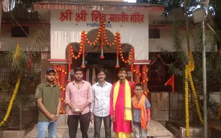 Baridih  Kirtan : बरिडीह के शिव महावीर मंदिर में 24 घंटे का हरि कीर्तन शुरू, भक्तिमय माहौल में गूंजे भजन