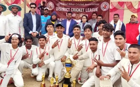 Nawada cricket: क्रिकेट लीग के फाइनल में बोलबम टीम का धमाका, जानिए कैसे बनी चैंपियन