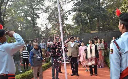 NTTF Flag Hoisting :NTTF में गणतंत्र दिवस पर झंडोत्तोलन, ब्रिज किशोर सिंह ने छात्रों को प्रेरित किया