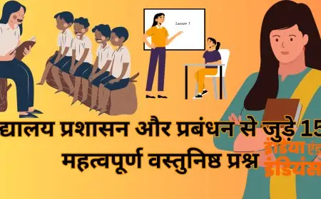 Vidyalay Prashasan :विद्यालय प्रशासन और प्रबंधन से जुड़े 150 महत्वपूर्ण वस्तुनिष्ठ प्रश्न | TET, CTET, REET, PRT, PGT के लिए उपयोगी