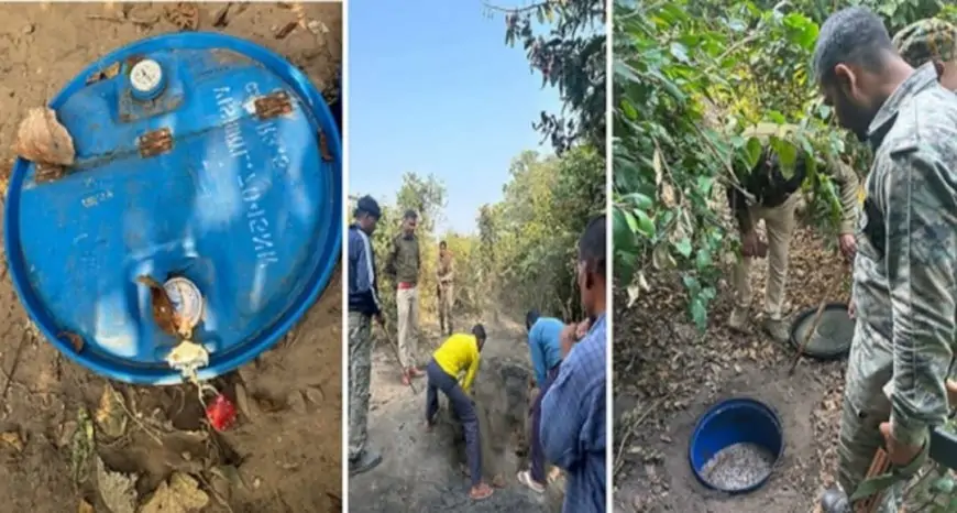 Govindpur Mini Liquor Factory: मिनी शराब फैक्ट्री का पर्दाफाश, जमीन में छिपा था हजारों लीटर महुआ घोल!