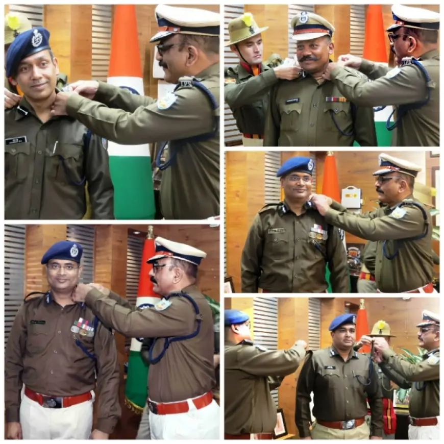 Ranchi News: झारखंड पुलिस में बड़ा बदलाव, नव प्रोन्नत पुलिस अधिकारियों को बैच लगाकर किया गया सम्मानित