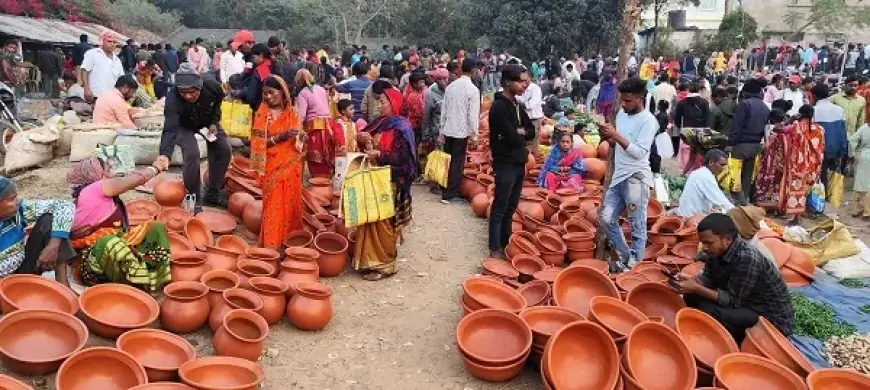 Galudih Market: मकर पर्व की तैयारी में उमड़ी हजारों लोगों की भीड़, खरीदारी का माहौल