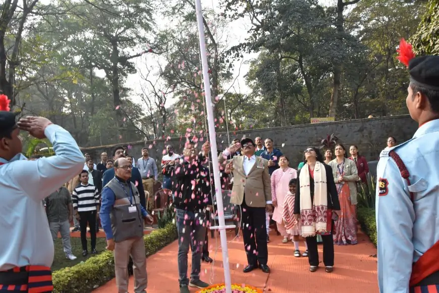 NTTF Flag Hoisting :NTTF में गणतंत्र दिवस पर झंडोत्तोलन, ब्रिज किशोर सिंह ने छात्रों को प्रेरित किया