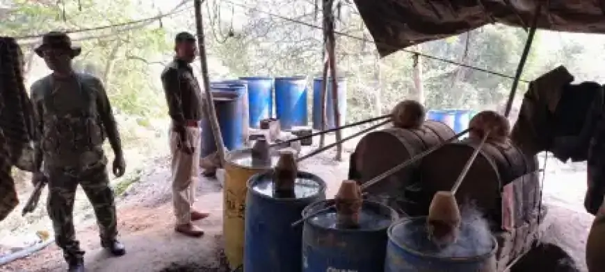 Seraikela Liquor Raid: सरायकेला में अवैध शराब का काला कारोबार, जंगल और नदी किनारे मिली बड़ी भट्ठी, दो आरोपी चिन्हित!