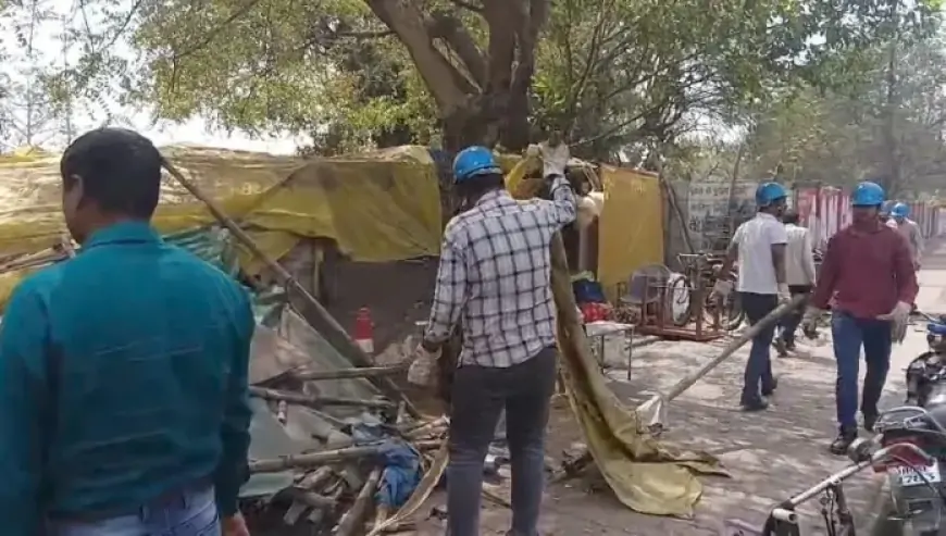 Jamshedpur Encroachment – टाटा स्टील ने चलाया बुलडोजर, बर्मामाइंस में दुकानदारों में हड़कंप!