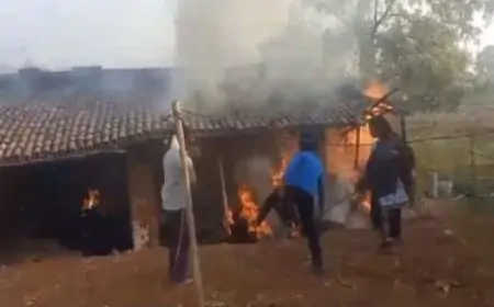 Giridih Crime News: जमीन विवाद के चलते घर में आग लगाने का आरोप, पीड़ित ने गांव के तीन लोगों पर लगाया आरोप