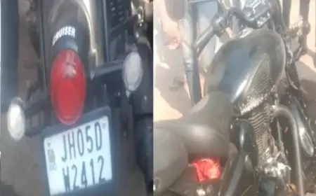 Jamshedpur Accident: तेज़ रफ्तार बुलेट सवार ने मारी टक्कर, मुंशी का टूटा पैर!