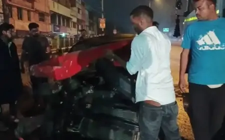 Tata Accident: टाटा-कांड्रा रोड पर भयानक हादसा, तेज रफ्तार कार ने ट्रेलर में मारी टक्कर!