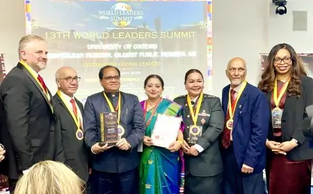 Jamshedpur Award: ऑक्सफोर्ड में 'बेस्ट स्कूल ऑफ द ईयर' बना RVS अकादमी