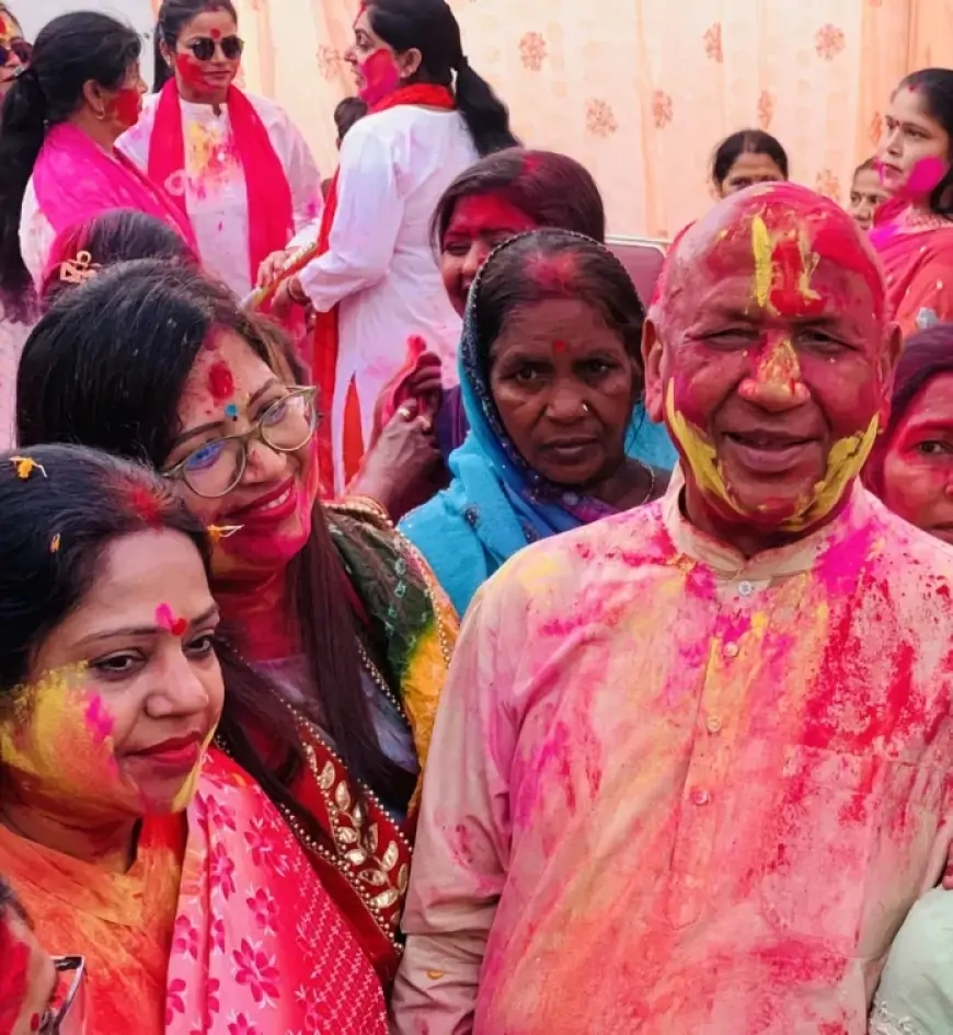 Jamshedpur Holi: जमशेदपुर में सरयू राय के होली मिलन समारोह में छाया भोजपुरिया रंग, MP-MLA संग झूमे नेता!