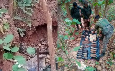 Jharkhand Operation: जंगल में छिपी नक्सलियों की बड़ी साजिश नाकाम, भारी मात्रा में हथियार बरामद