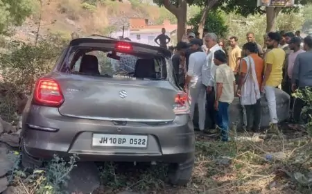 Dhanbad Accident: धनबाद में तेज रफ्तार कार ने मचाया कोहराम, बाइक सवार की दर्दनाक मौत