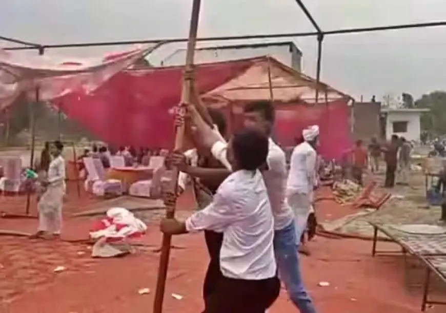 Basti Storm: निकाह से ठीक पहले आया तूफान, उड़ गया सेहरा, गिर गया पंडाल!