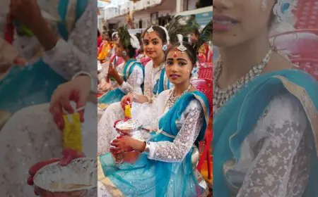 Bhilai Performance: डीपीएस मरोदा की छात्राओं ने ‘गोपियां जब जल भरने जाती हैं’ नृत्य नाटिका से बांधा समां