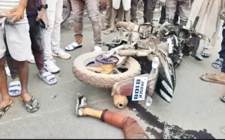 Saraikela Accident : बाइक सवार की जोरदार टक्कर, महिला समेत युवक गंभीर घायल