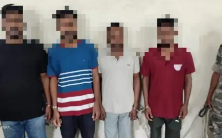 Saraikela Theft Gang: पुलिस ने चार अपराधियों को किया गिरफ्तार, लाखों का माल बरामद