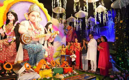 Bhilai Ganesh Chaturthi :  सेक्टर-7 दशहरा मैदान में भक्ति और उल्लास की तीसरी संध्या