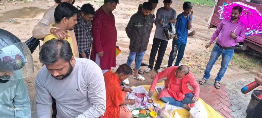 Durga Puja : Baridih Students Club  के भव्य भूमि पूजन ने बारिश को दरकिनार कर समुदाय को दिव्य उत्सव में एकजुट किया!
