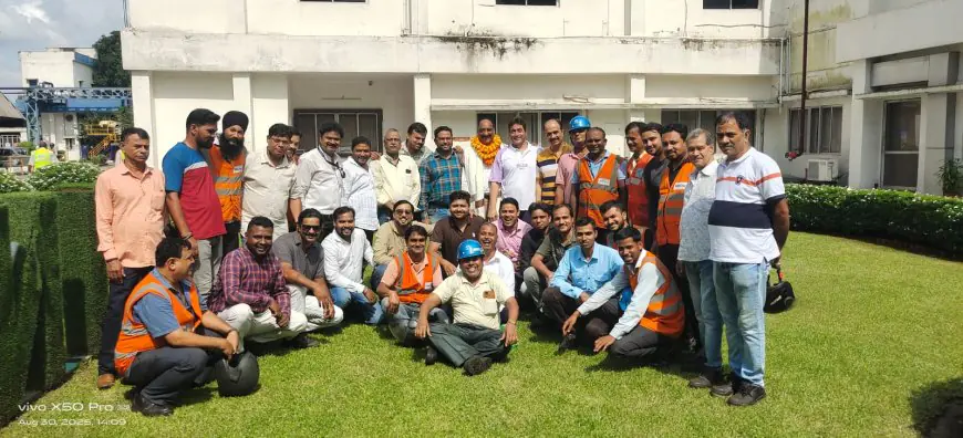 Tinplate Employee Retirement : टाटा स्टील टीनप्लेट डिवीजन ने 40 वर्षीय कर्मचारी आई.ए. राजू को भावभीनी विदाई दी