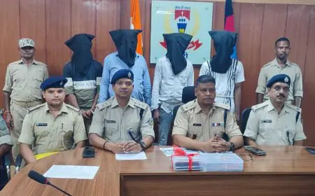 Jharkhand Police : खूंटी पुलिस ने अंतरजिला बैटरी चोरी गिरोह का किया भंडाफोड़, चार गिरफ्तार
