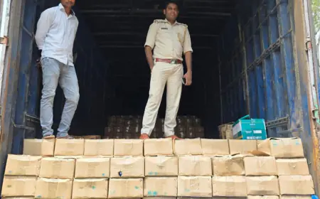 Simdega Police Action: सिमडेगा में अवैध शराब की बड़ी खेप पकड़ी, करोड़ों की शराब जब्त!