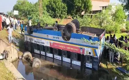 Rajasthan Bus Accident : टोंक-सवाईमाधोपुर हाईवे पर बस पलटी, 38 यात्री घायल, भगवान का शुक्र