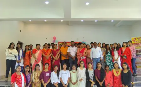 Navratri Celebration : डांडिया की धुनों पर झूमा मुरली कॉलेज, नवरात्रि महोत्सव बना यादगार