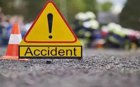Ranchi Crash: सड़क हादसे में चार घायल, सड़क की बदहाल स्थिति बनी सवाल