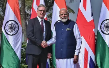 India Uk Defence Deal : भारत और ब्रिटेन में 'रक्षा डील' पर मुहर! ₹350 मिलियन पाउंड के मिसाइल सौदे से भारत की वायु रक्षा क्षमता बढ़ेगी, समझौतों का बड़ा पिटारा खुला