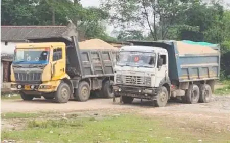 Ghorabandha Action: बालू माफियाओं पर नकेल! घोड़ाबांधा में खनन विभाग की दबिश, अवैध बालू ढोते 7 हाइवा जब्त, इलाके में हड़कंप और जांच शुरू