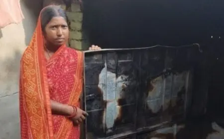 Giridih Grieved: दीपावली के ठीक बाद गिरिडीह के द्वारपहरी में भीषण आग, गरीब मजदूर परिवार के 5 लाख की संपत्ति राख, सोना-चांदी और 40 हजार की नगदी जली