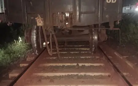 Chakradharpur Train Derailment : चक्रधरपुर रेल मंडल में फिर हादसा, आधी रात को पटरी से उतरा मालगाड़ी का वैगन! 'हूटर' बजा, दौड़ी रिलीफ ट्रेन; सुरक्षा पर गंभीर सवाल!